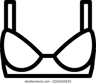  ilustración de bra Vector en un fondo transparente. Símbolos de calidad superior. Iconos vectoriales de línea delgada para el diseño de conceptos y gráficos. 
