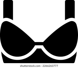bra Vector illustration on a transparent background. Premium quality symmbols. Glyphs vector icons for concept and graphic design. 

