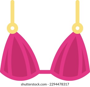 bra Vector illustration on a transparent background. Premium quality symmbols. Line Color vector icons for concept and graphic design. 
