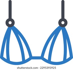 ilustración de bra Vector en un fondo transparente. Símbolos de calidad superior. Iconos vectoriales de glifos para diseño de conceptos y gráficos. 
