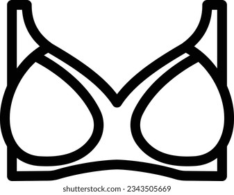 bra Vector illustration on a transparent background.Premium quality symmbols.Stroke vector icon for concept and graphic design. 

