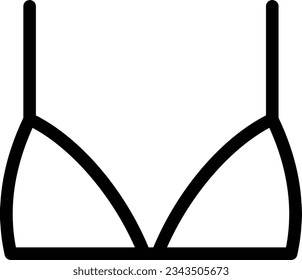 bra Vector illustration on a transparent background.Premium quality symmbols.Stroke vector icon for concept and graphic design. 

