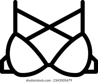 bra Vector illustration on a transparent background.Premium quality symmbols.Stroke vector icon for concept and graphic design. 

