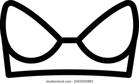 bra Vector illustration on a transparent background.Premium quality symmbols.Stroke vector icon for concept and graphic design. 

