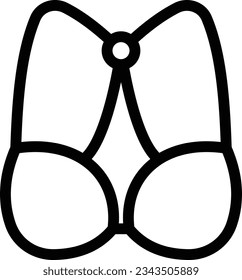 bra Vector illustration on a transparent background.Premium quality symmbols.Stroke vector icon for concept and graphic design. 

