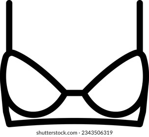 bra Vector illustration on a transparent background.Premium quality symmbols.Stroke vector icon for concept and graphic design. 

