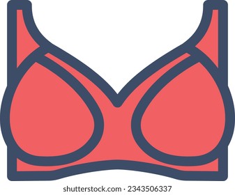 bra Vector illustration on a transparent background.Premium quality symmbols.Stroke vector icon for concept and graphic design. 

