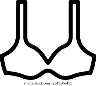 bra Vector illustration on a transparent background.Premium quality symmbols.Stroke vector icon for concept and graphic design. 

