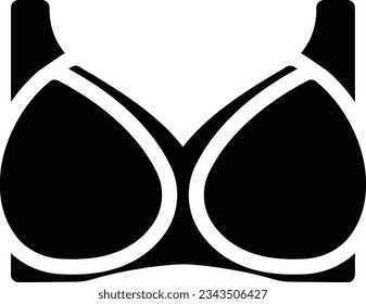 bra Vector illustration on a transparent background.Premium quality symmbols.Glyphs vector icon for concept and graphic design. 

