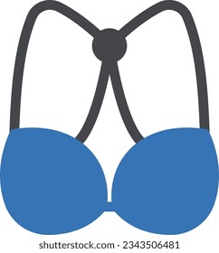 imagen de sujetador Vector sobre un fondo transparente.Símbolos de calidad premium.Icono vector glifos para el diseño de concepto y gráfico. 

