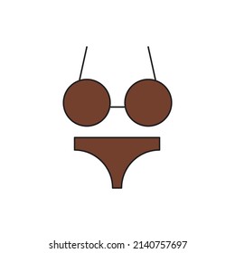 bra vector for symbol icon website presentation