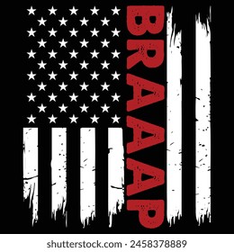 Braap Red Line Flag Camiseta