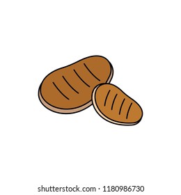 Braai icon. Cartoon braai vector icon for web design isolated on white background