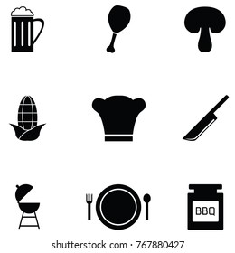 brabecue icon set