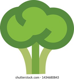 Braccoli icon. Flat illustration colored vector icons of Vegetables for web