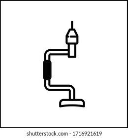 brace construction tool black icon vector illustration