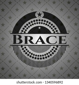 Brace dark emblem. Retro