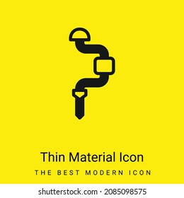 Brace minimal bright yellow material icon