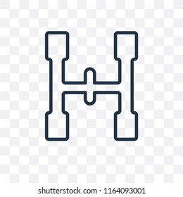 Brace vector icon isolated on transparent background, Brace logo concept