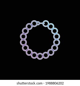 Bracelet blue gradient vector icon