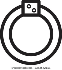 Bracelet Chinese Jewellery Outline Icon