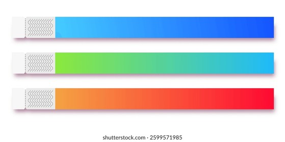 Bracelet event access modern color with copy space