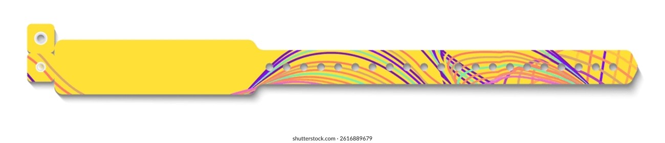Bracelet event access yellow colorful
