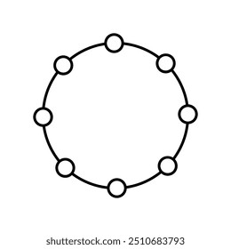 Icono de pulsera ilustrado sobre fondo