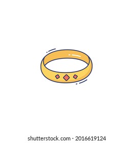 Icono De Pulsera Aislado En Fondo Blanco