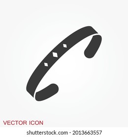 Bracelet icon. Jewelry Icon. Premium quality graphic design.