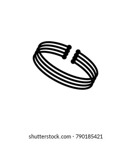 a bracelet icon. Jewelry Icon. Premium quality graphic design. Signs, outline symbols collection, simple icon for websites, web design, mobile app on white background