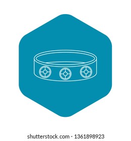 Bracelet icon. Outline illustration of bracelet vector icon for web