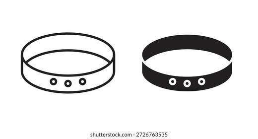 Conjunto de íconos de pulsera. paquete de elementos de Web de logotipo mínimo.
