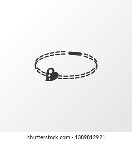 Bracelet icon symbol. Premium quality isolated bangle element in trendy style.