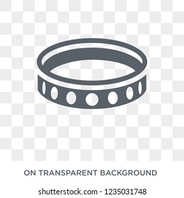 Bracelet icon. Trendy flat vector Bracelet icon on transparent background from Luxury collection. 