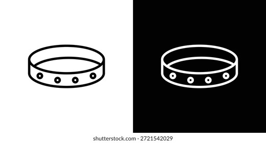 Icono de pulsera en estilo lineal delgado de estilo trendy stroke.