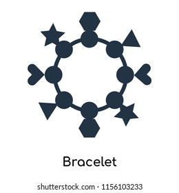 Bracelet icon vector isolated on white background. thin symbols or lined elements in outline style
