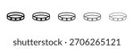 Bracelet icon web Vector collection in black strokes