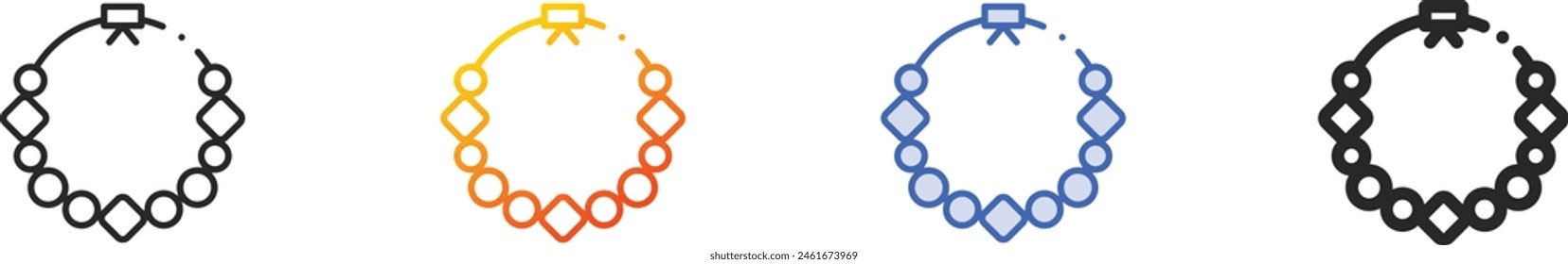 Pulsera icon.Thin Lineal, Gradiente, Trazo Azul y Estilo de negrita Diseño Aislado Sobre Fondo Blanco