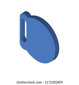 Bracelet isometric left top view 3D icon