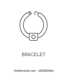 Bracelet linear icon. Bracelet concept stroke symbol design. Thin graphic elements vector illustration, outline pattern on a white background, eps 10.