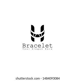 Bracelet Logo In Vector Illustration With Minimalist Logo Style