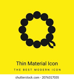 Bracelet minimal bright yellow material icon