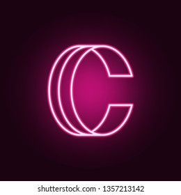 bracelet neon icon. Elements of jewelry set. Simple icon for websites, web design, mobile app, info graphics