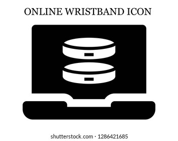 Bracelet search icon. Editable Bracelet search icon for web or mobile.