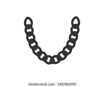 Bracelet sketch icon for web, mobile and infographics. Hand drawn Bracelet icon. Bracelet vector icon. Bracelet icon isolated on white background.