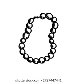 Boceto de pulsera sobre un fondo blanco