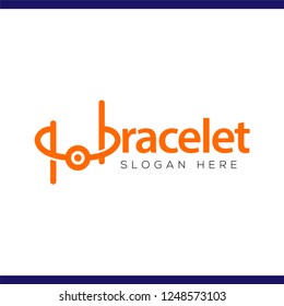 Bracelet Text Logo Vector Template