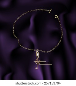 bracelet treble clef