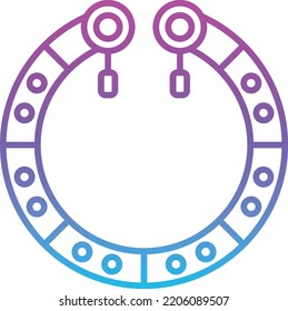 Bracelet vector icon. Can be used for printing, mobile and web applications.